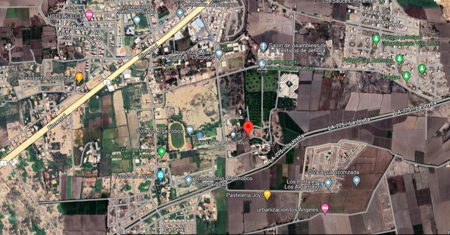 VENTA DE TERRENO DE 464.98 M2 EN SECTOR LA GARITA, PIMENTEL
